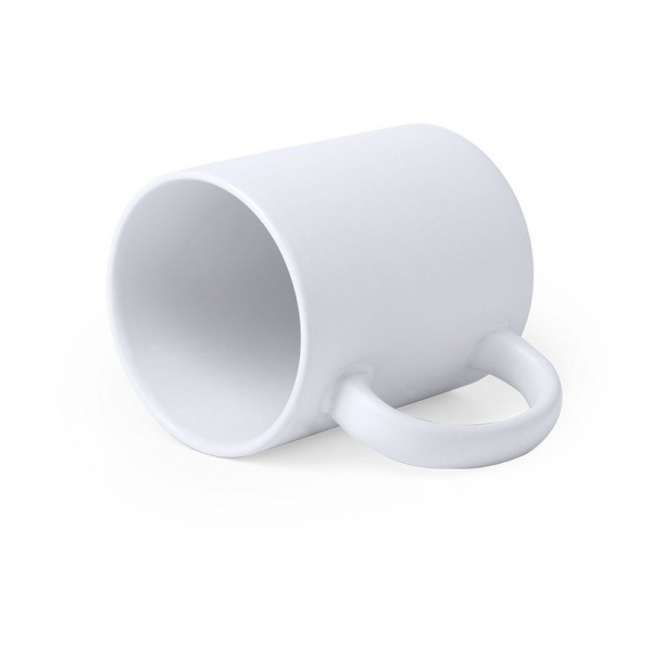 Kubek ceramiczny, biały, matowy, 350 ml